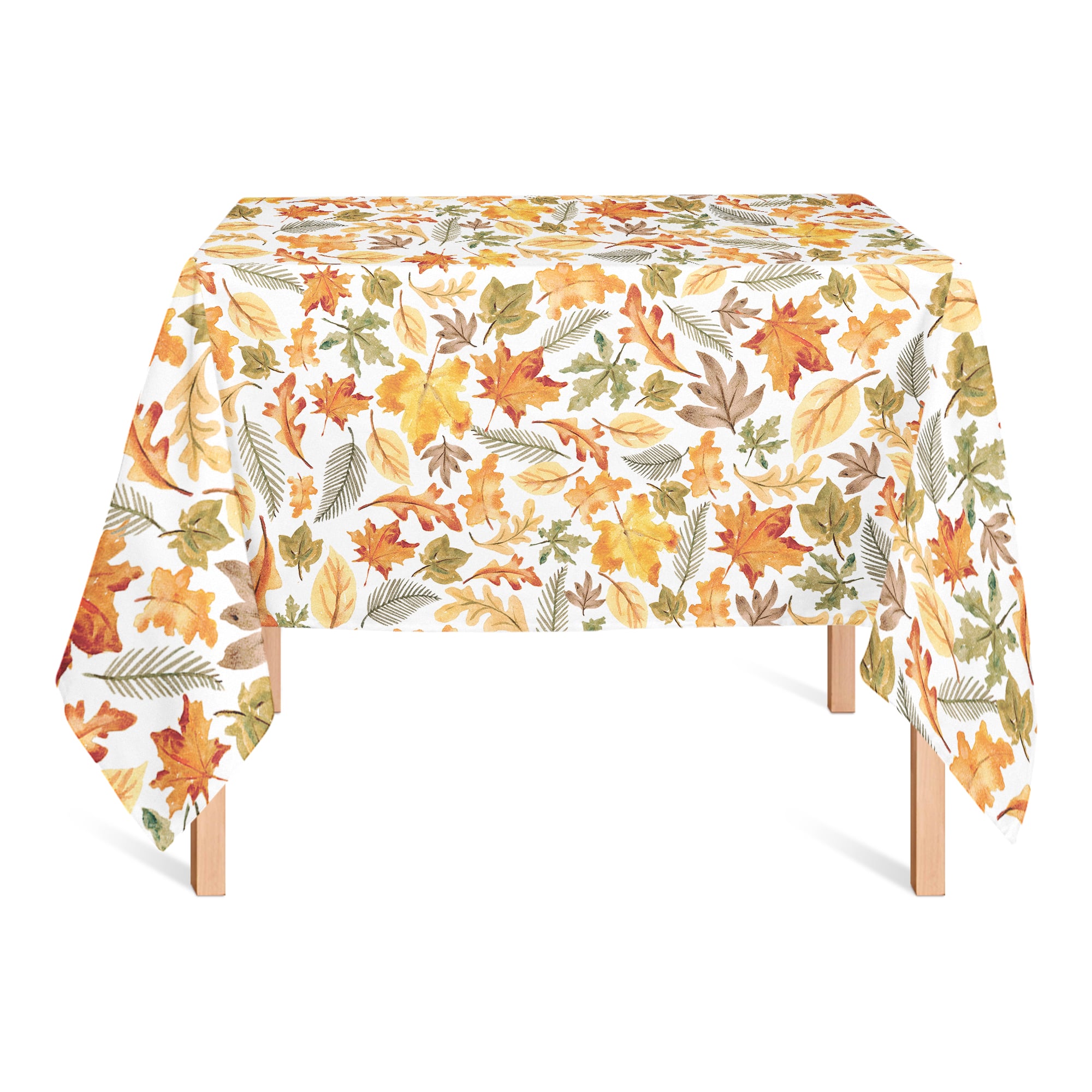 58" Fall Leaves Pattern Tablecloth